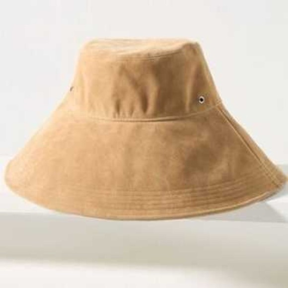 Anthropologie Wyeth Waterproof Tan Women\'s Bucket Hat New O/S main image 5